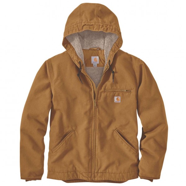 Carhartt Relaxed Fit Washed Duck Sherpa Lined Jacke